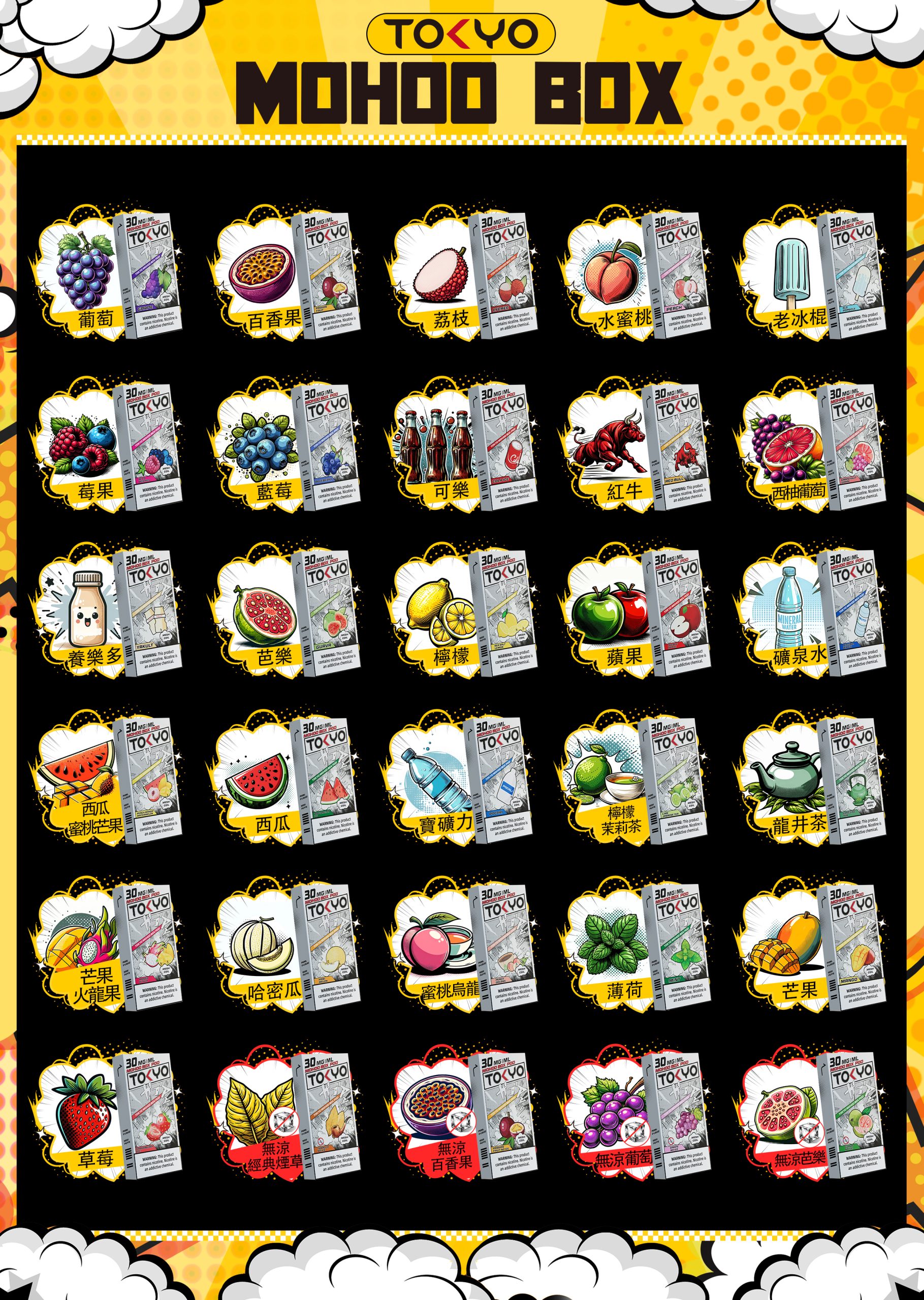 TOKYO MOHOO BOX 東京魔盒煙彈｜大容量換彈式主機・買三盒加150送主機・台灣電子菸批發